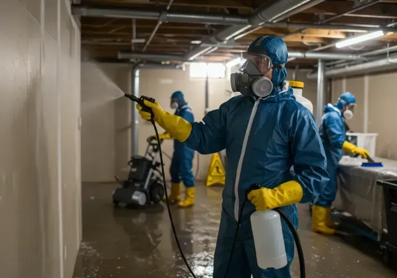 Basement Sanitization and Antimicrobial Treatment process in Sunnyslope, CA